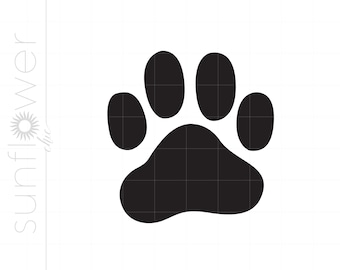 Pfote SVG | Pfote Clipart Download | PfotenSchnitt datei | Pfote Svg Jpg Eps Pdf Png Dxf Download SC1138