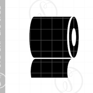 Toilettenpapier SVG | Toilette Papier Clipart | Toilette Papier Silhouette geschnitten Datei | Toilettenpapier Svg Jpg Eps Pdf Png Dxf herunterladen SC1316