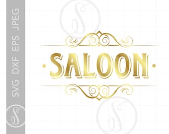 Saloon Sign File - Etsy