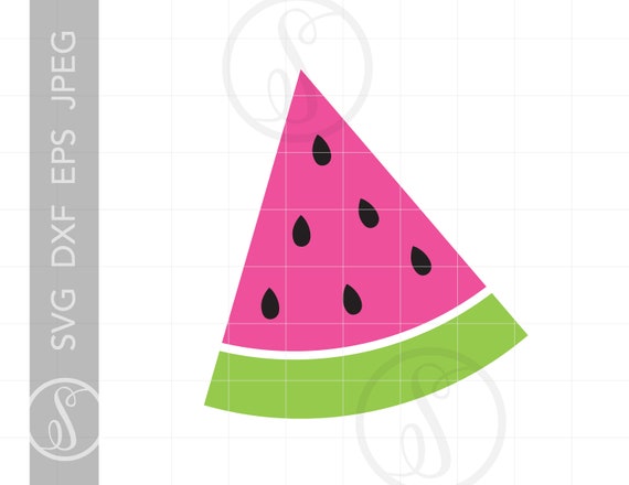 Download Watermelon Svg Watermelon Clipart Watermelon Silhouette Etsy