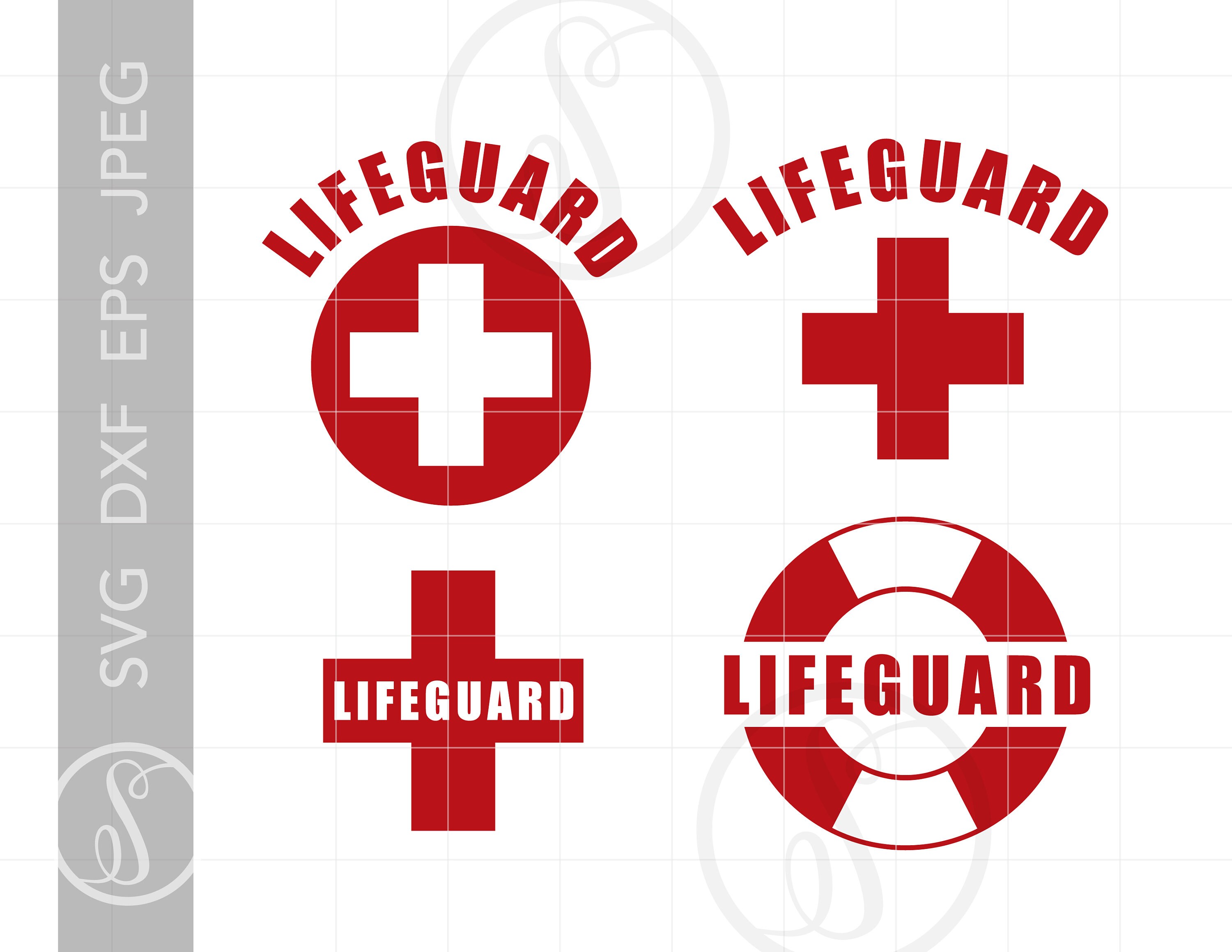 Lifeguard SVG Lifeguard Clipart Lifeguard Silhouette Cut Etsy