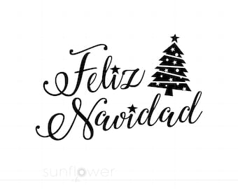 Feliz Navidad SVG | Spanish Christmas Svg Cut Files | Feliz Navidad Cricut Silhouette Downloads | Feliz Navidad Shirt Printable SC2604
