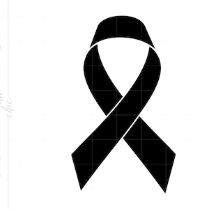 Cancer Ribbon SVG Download, Breast Cancer Ribbon Svg, Pink Ribbon Silhouette Cut File, Cancer Ribbon Svg Jpg Eps Pdf Png Vector Art SC869