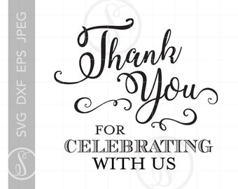 Thank You Wedding Svg | Etsy