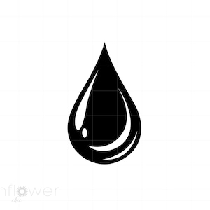Clipart SVG goccia d'acqua, goccia d'acqua Svg Jpg Eps Pdf Png Dxf Cricut Silhouette Cut File, Download istantaneo SC1005