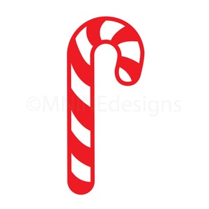 Candy Cane SVG Candy Cane Cut File Candy Cane Silhouette Download Candy Cane Svg Eps Pdf Jpg Png SC1713 image 1