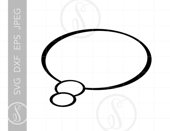 Download Thought Bubble Svg Vector Thought Bubble Clipart Thought Etsy