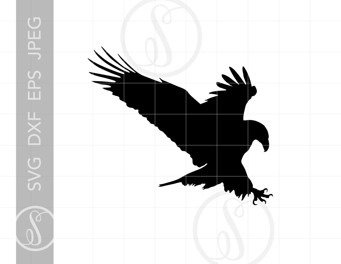 Eagle SVG Clipart Bald Eagle Silhouette Cut File Eagle Svg | Etsy