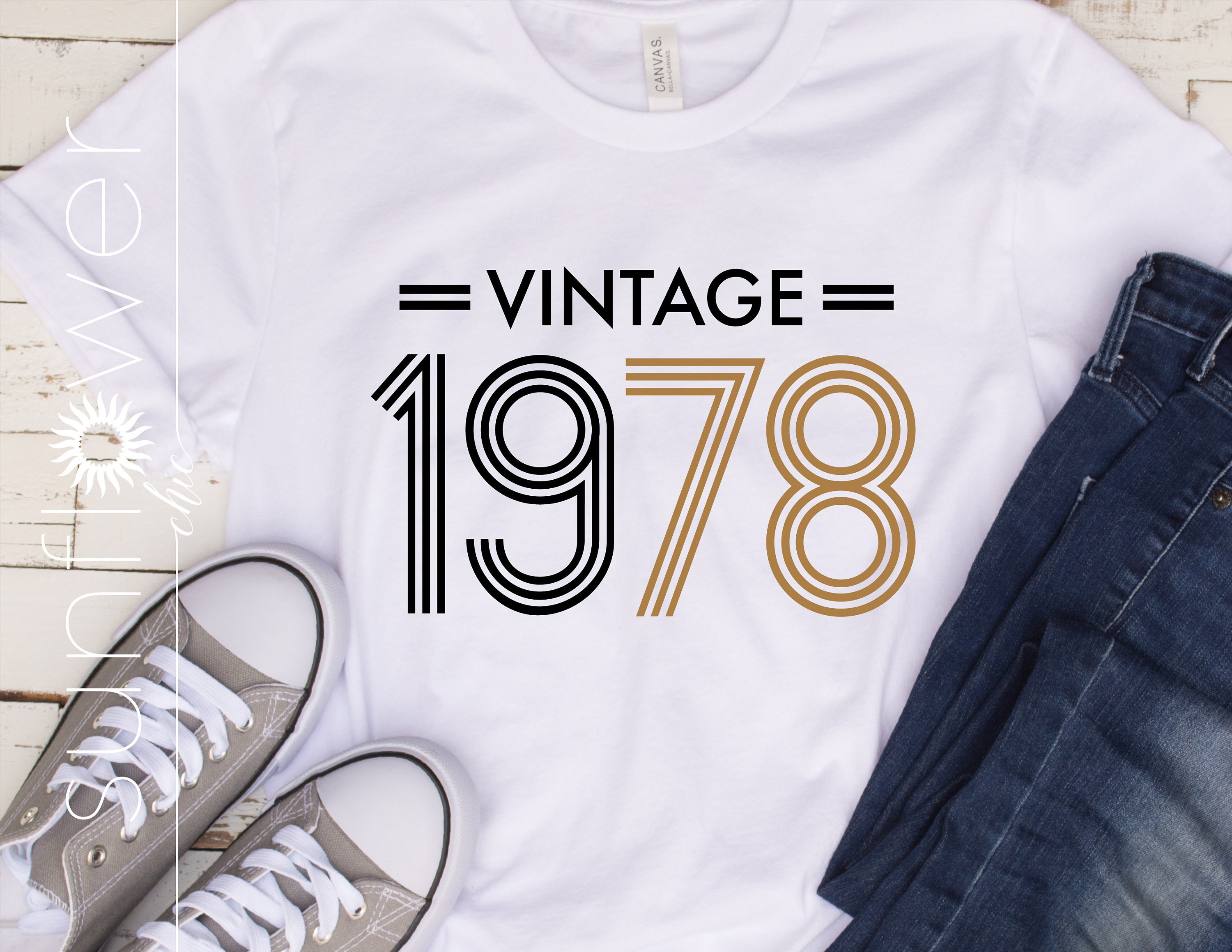1978 Birthday SVG | Vintage 1978 SVG Clipart | Vintage 1978 Cut