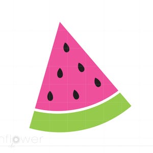Watermelon SVG | Watermelon Clipart | Watermelon Silhouette Cut File | Watermelon Svg Jpg Eps Png Dxf Download | Watermelon Slice SC920
