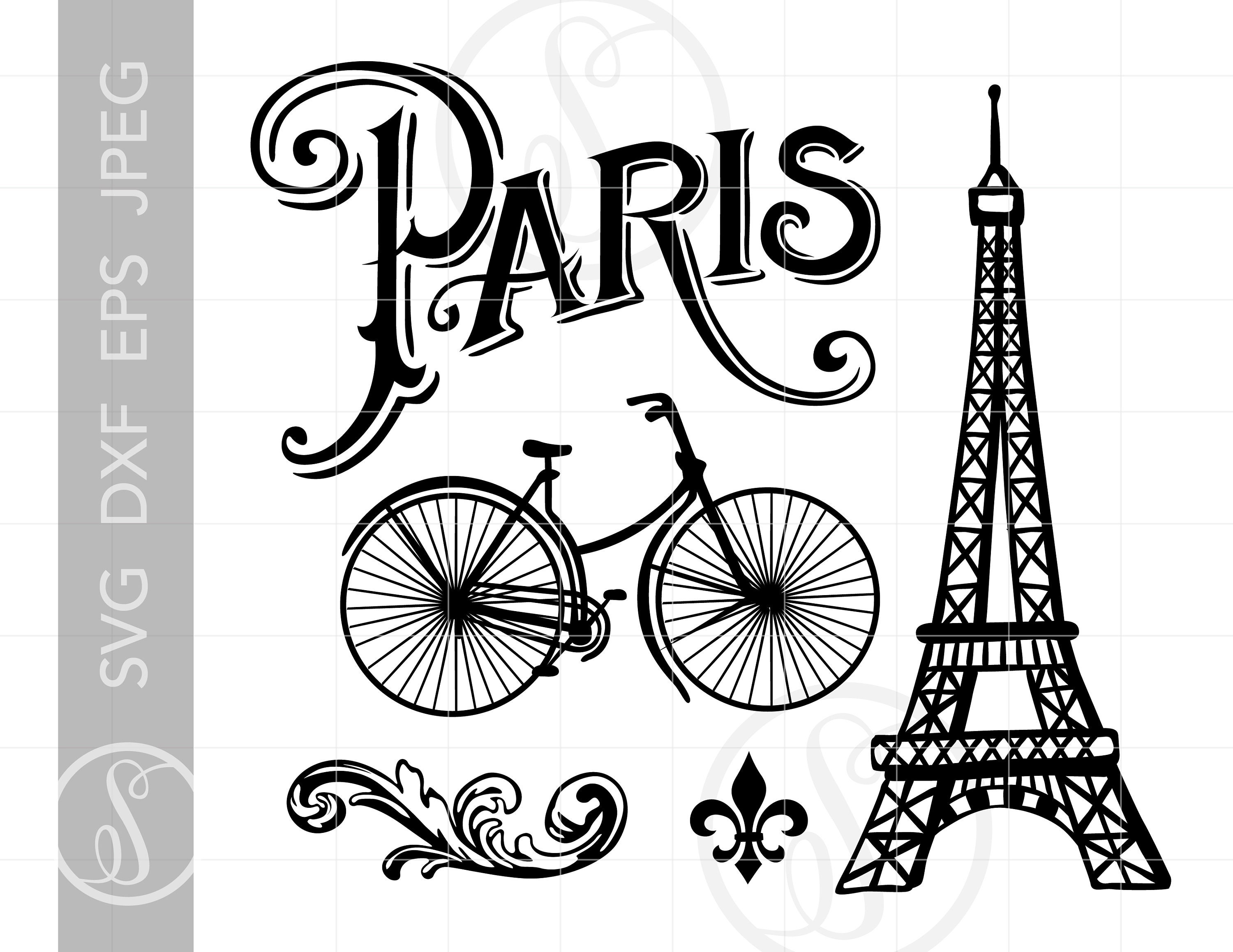 Download PARIS Svg Cut File Clipart Downloads Parisian Svg Dxf Pdf | Etsy