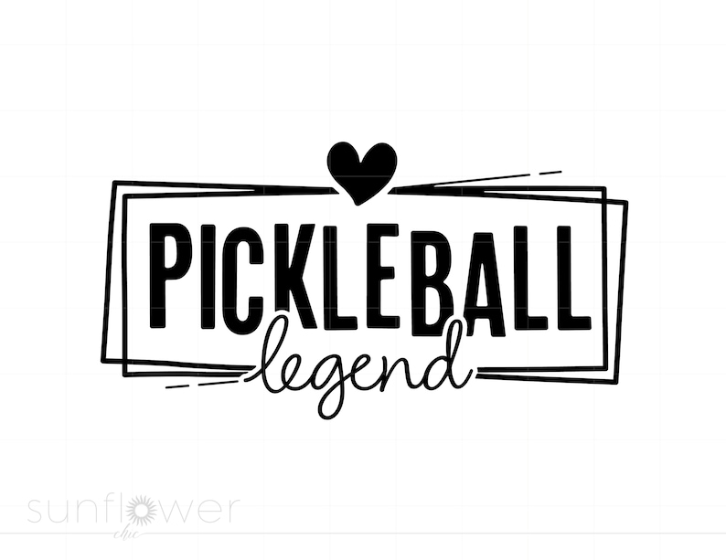 Pickleball Cursive Pickleball Legend SVG | Funny Pickleball SVG | Pickleball Player Cut ...