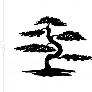 Bonsai Tree SVG Bonsai Tree Clipart Download Bonsai Tree Silhouette Cut ...