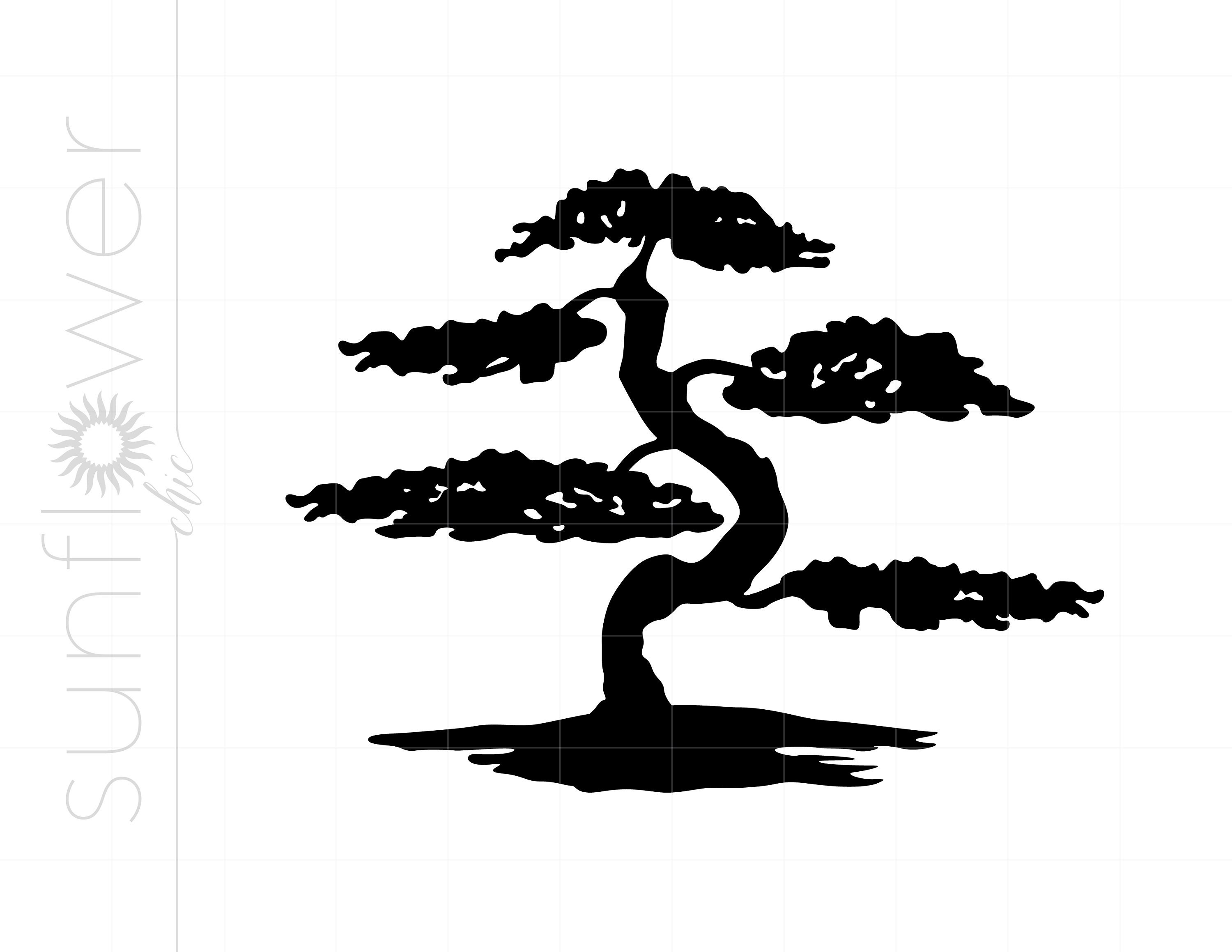 Alienation taste Porter bonsai tree silhouette clip art shoot Attendant