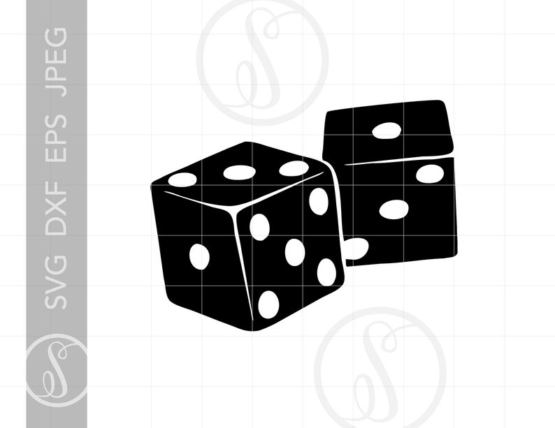 Casino Dice SVG Dice Clipart Dice Cut File for Cricut Etsy