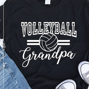 Volley-ball grand-père SVG | Volley-ball grand-père Cricut Silhouette | Volley-ball grand-père Svg imprimable Cricut SIlhouette | Volley-ball Art SC2625