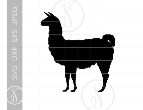 Download Llama Svg Llama Clipart Llama Silhouette Cut File Full Etsy
