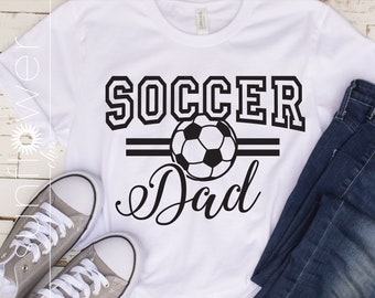 Fútbol Papá SVG / Fútbol Papá Cricut Silueta / Fútbol Papá Svg Imprimible Cricut SIlhouette / Fútbol Papá Camisa Arte SC2621