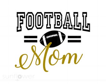 Football Mom Svg Cut Files | Football T-Shirt Downloads | Football T-Shirt Svg Cut Files Dxf Pdf Silhouette Art | Sports Svg SC185