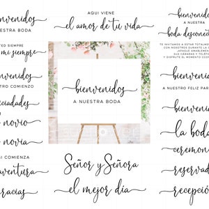 Spanish Wedding SVG Bundle | Wedding Sign Svg | Bienvenidos Svg | Welcome To Our Wedding Svg | Wedding Printable Cricut Silhouette SC2484