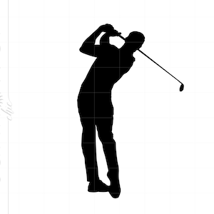 Golfista SVG / Golfista Clipart / Golfista Silueta Cut File / Golfista Svg Jpg Eps Pdf Png / Golfista Descargar SC883