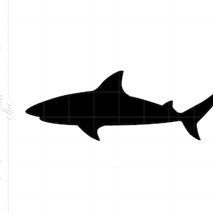 Shark SVG | Shark Clipart | Shark Silhouette Cut File| Vector Shark Svg Jpg Eps Pdf Png Dxf Downloads SC1201