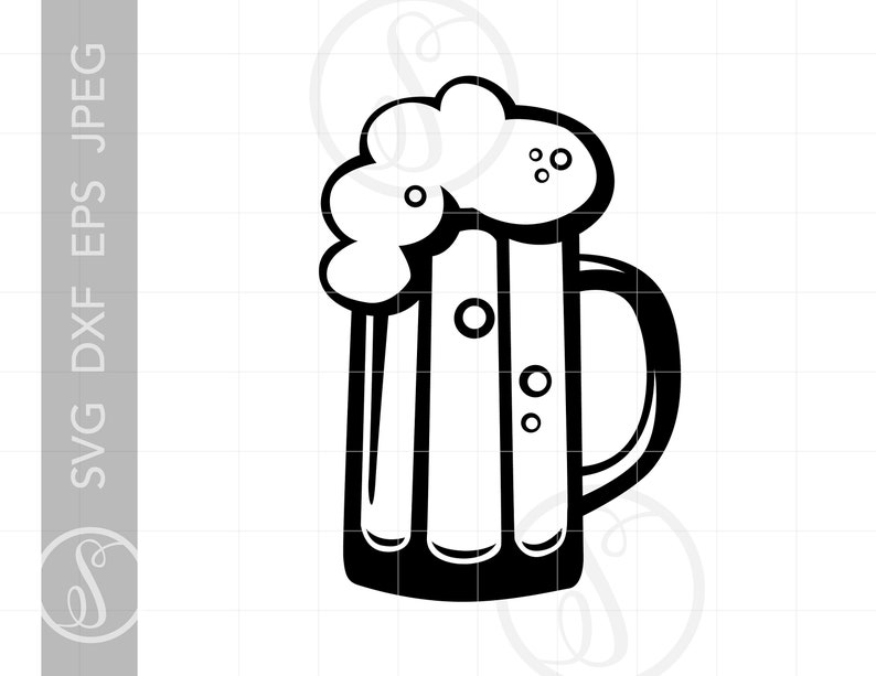 Download Beer Mug SVG Beer Mug Clipart Beer Mug Silhouette Cut File ...