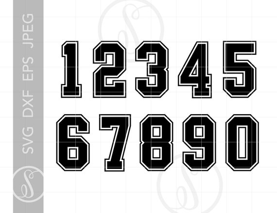 Jersey Numbers SVG