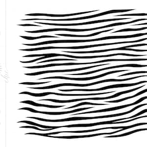 Rayures zébrées SVG | Télécharger Tiger Stripes | Fichier de coupe Silhouette zèbre tigre | Téléchargement vectoriel Svg Jpg Eps Pdf Png Dxf SC1146