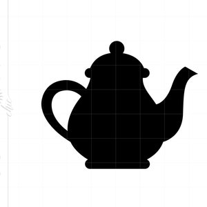 Teapot SVG | Vector Teapot Clipart | Teapot Silhouette Cut File | Teapot Svg Jpg Eps Pdf Png Dxf Download | Tea Pot Svg SC1055