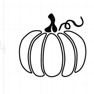 Pumpkin SVG | Thanksgiving Svg Cricut | Fall Pumpkin Outline Svg | Commercial Use Pumpkin Silhouette Download SC2685