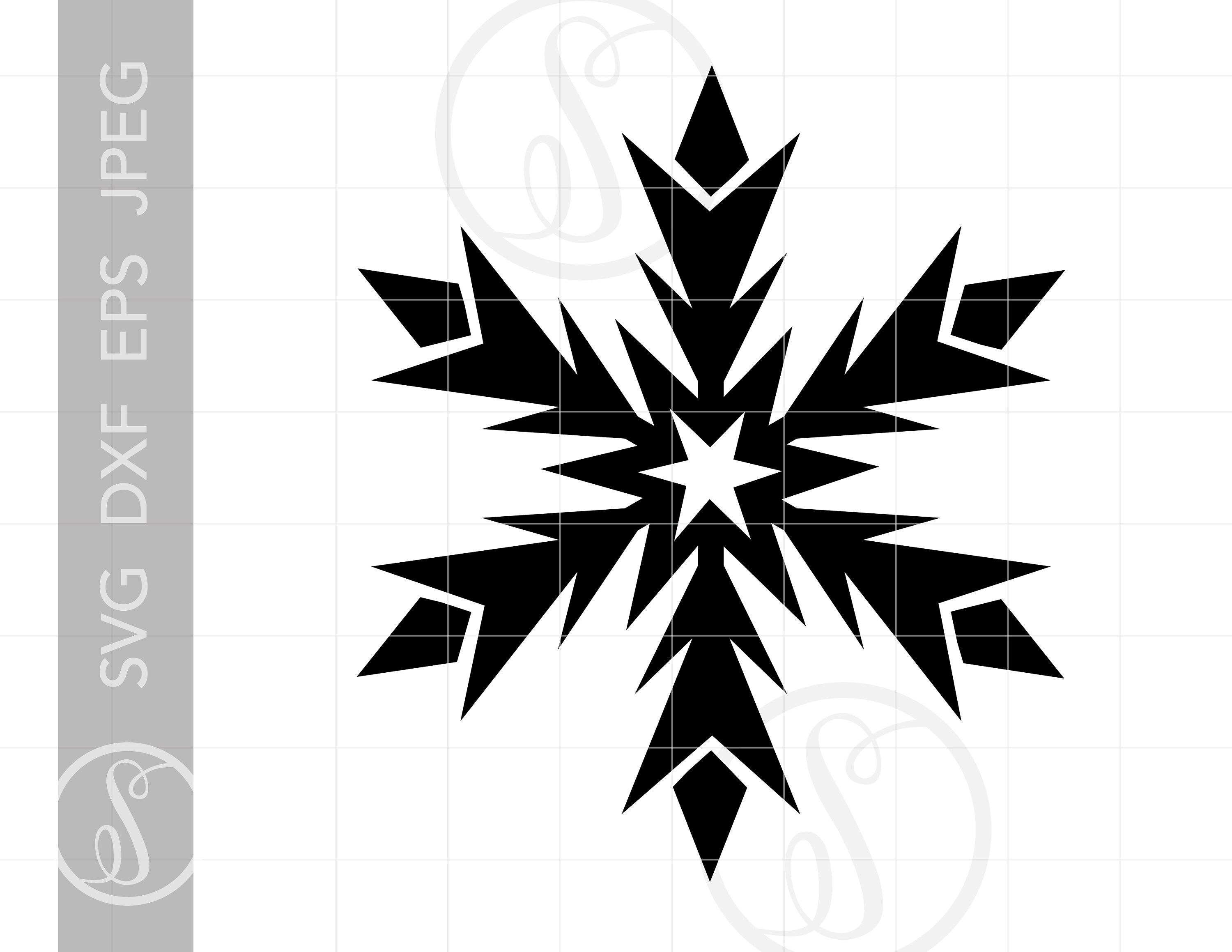 Download Snowflake SVG Snowflake Clipart Snowflake Silhouette Cut ...