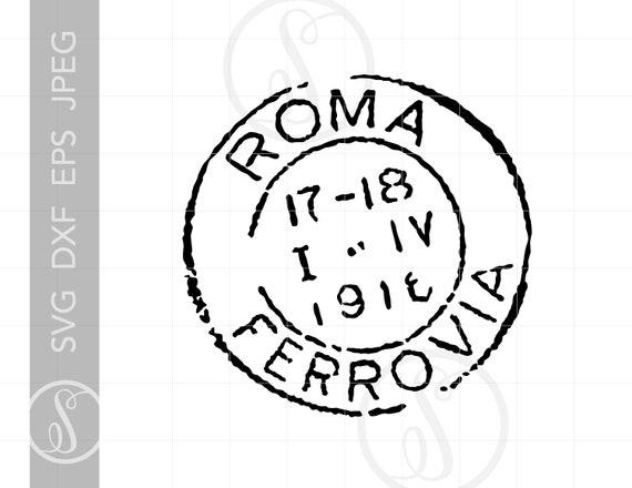 Italy Postal Stamp SVG Italy Postal Stamp Clipart Italy - Etsy