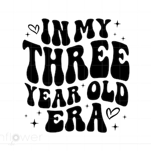 In meiner drei Jahre alten Ära svg, 3 Jahre altes Geburtstagsshirt svg, 3