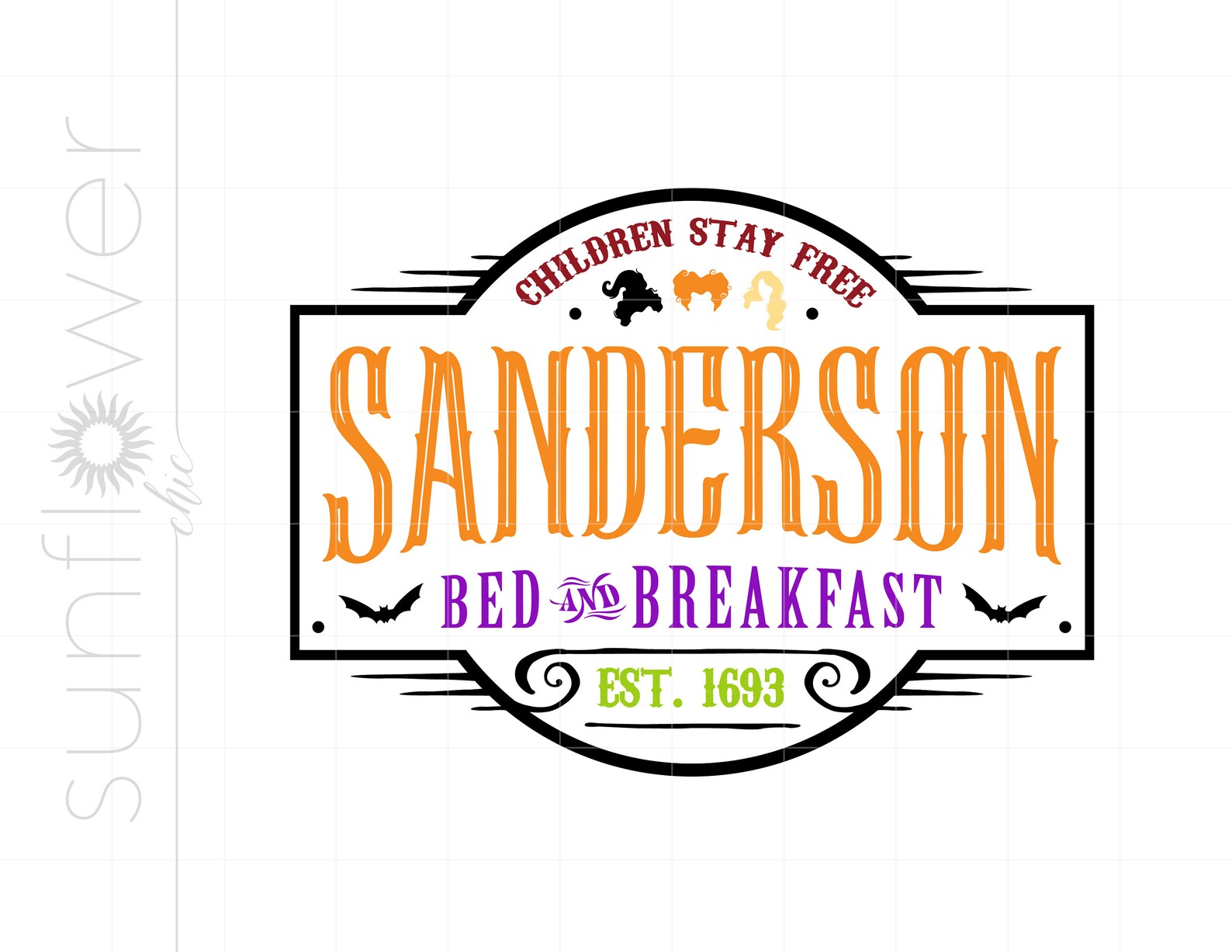 Sanderson Bed and Breakfast Svg Cut Files Hocus Pocus Svg Hocus Pocus