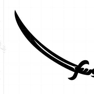 Pirate Sword SVG | Pirate Sword Clipart | Pirate Sword Cut File for Cricut | Pirate Sword Svg Jpg Eps Pdf Png | Pirate Sword Clipart SC639