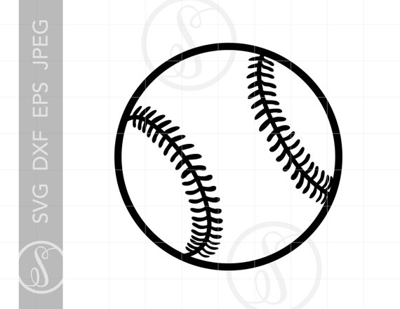 Download Baseball Svg Baseball Clipart Baseball Silhouette Cut File Etsy