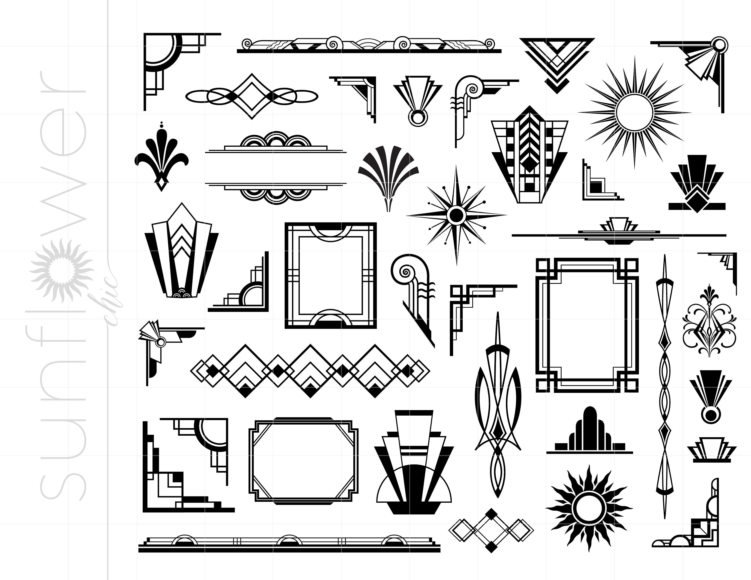 Art Deco Svg Roaring 20’s Svg Great Gatsby Svg Art - Etsy UK