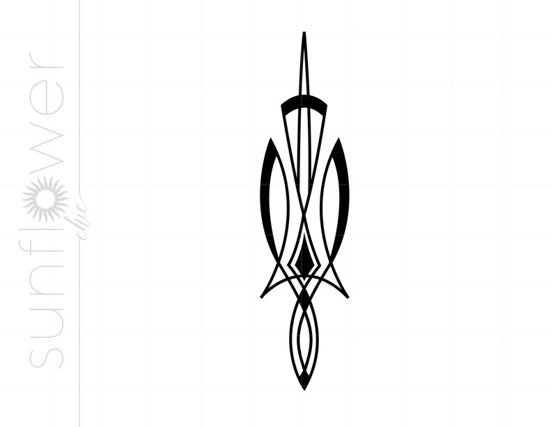 Art Deco SVG Dxf Eps Jpeg Downloads Art Deco Cut File Clipart | Silhouette Clipart Downloads Gatsby Roaring 20s SC1 image 4