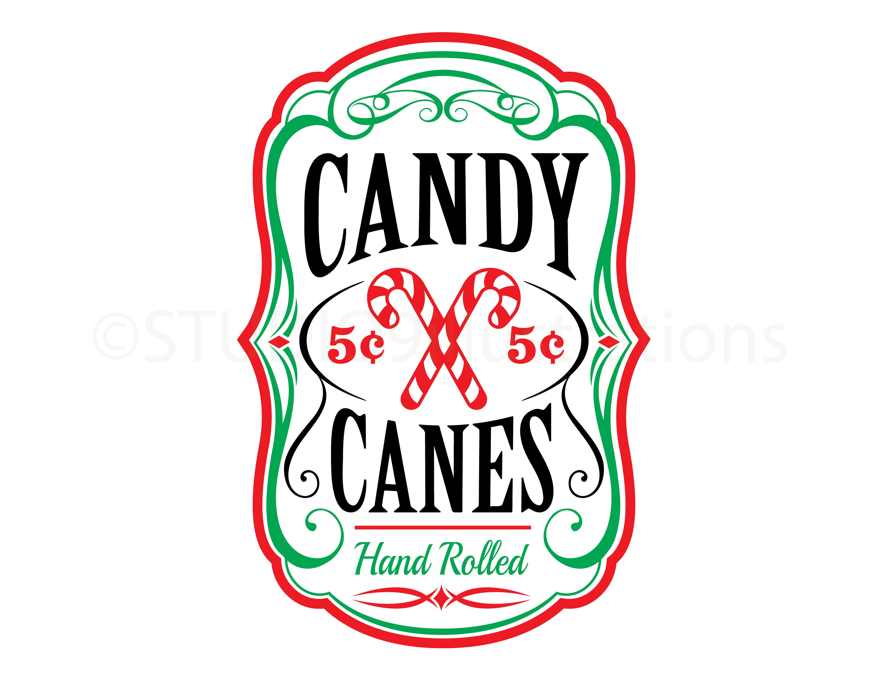 Candy Canes Sign SVG Cut File Christmas Candy Canes Svg Etsy