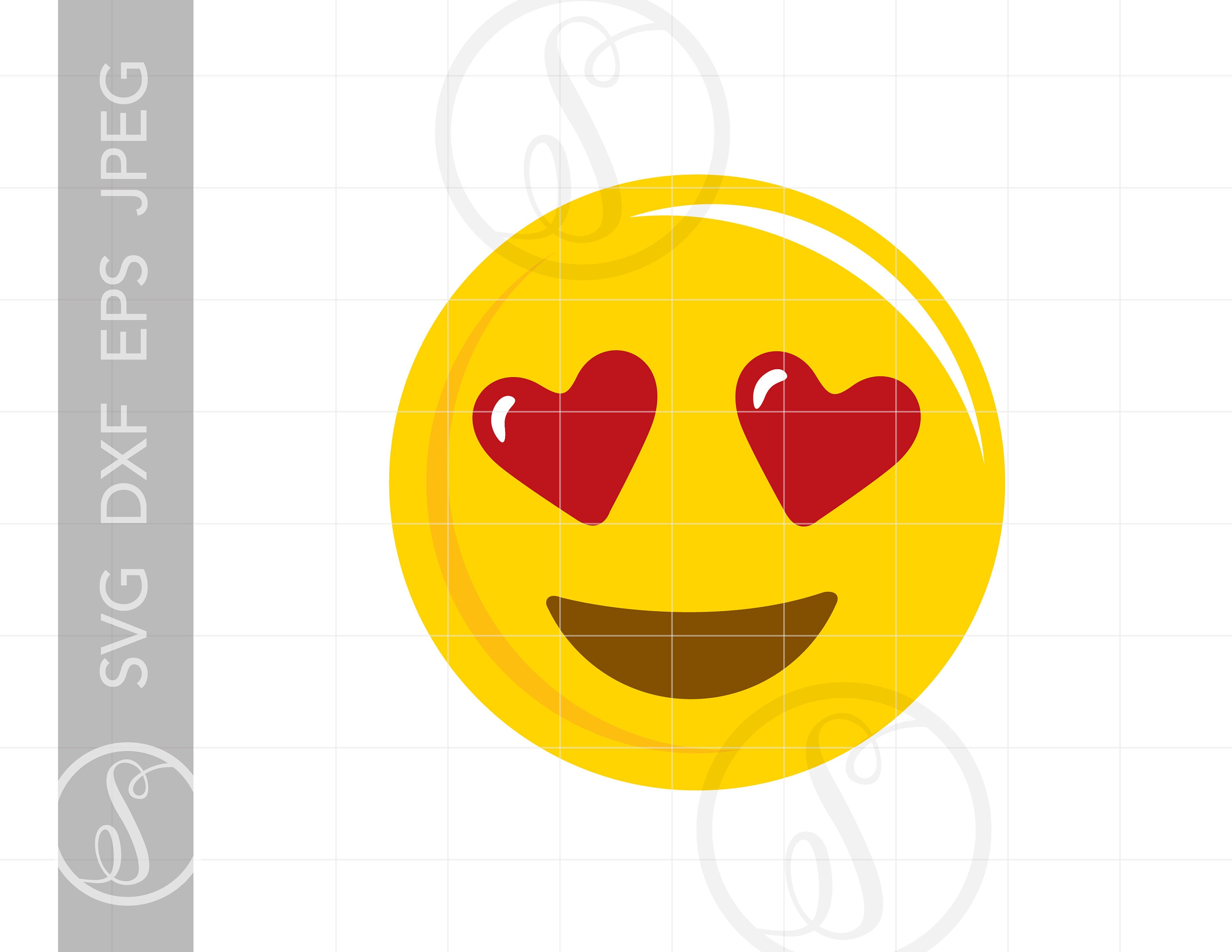 Download Love Heart Emoji Svg Eps Pdf Png Dxf Downloads Sc925