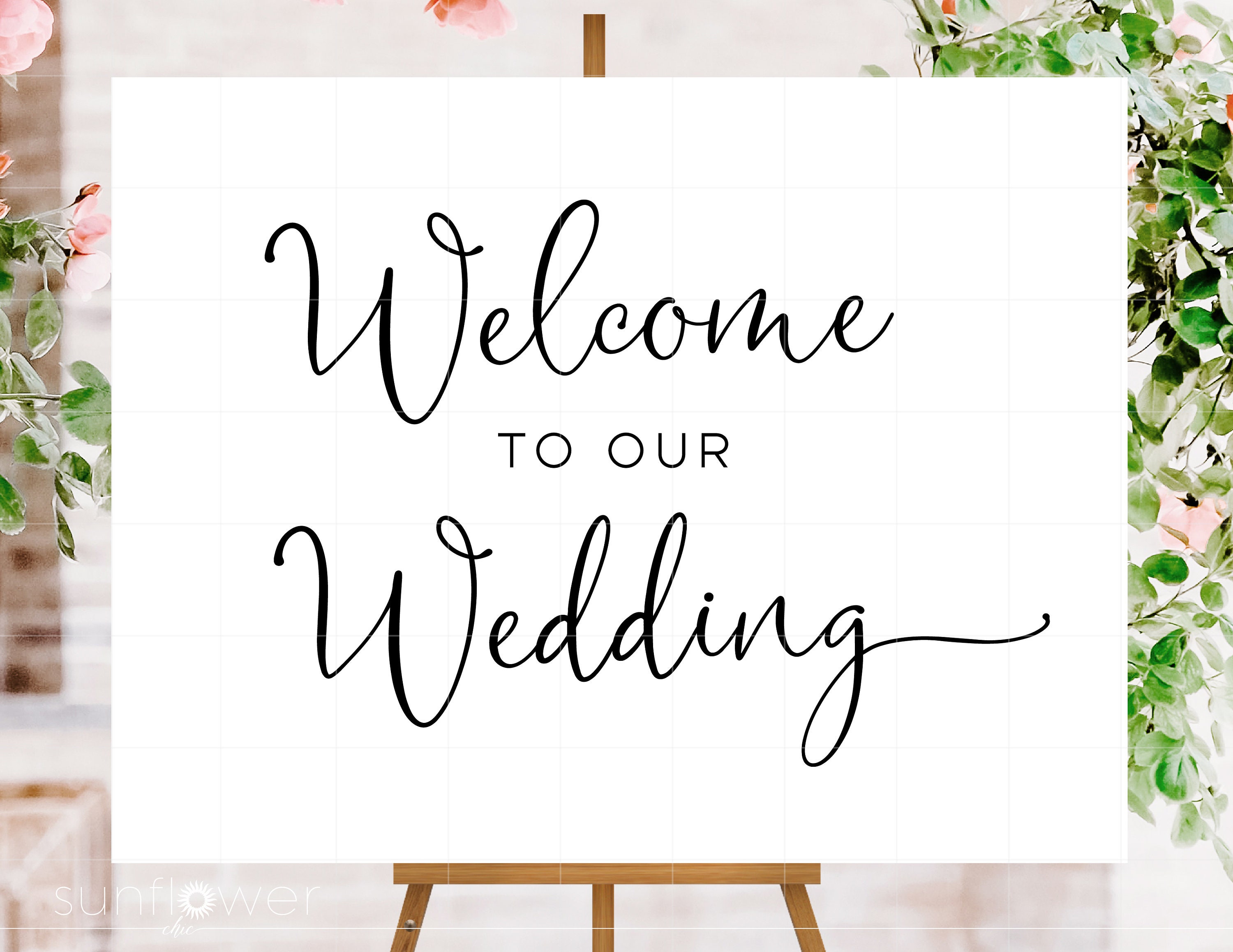 Welcome to Our Wedding SVG Wedding Svg Minimalist Wedding - Etsy Israel