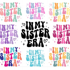 In meiner Schwester Era Shirt svg, Schwester Shirt Cut File, Cricut Silhouette Art Instant Download SC3449