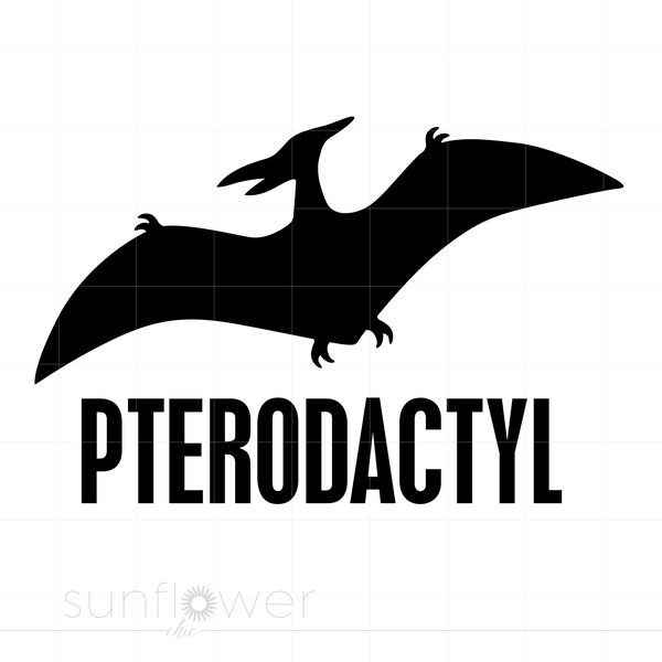 Pterodactyl SVG | Pterodactyl Clipart | Pterodactyl Silhouette Cut File | Pterodactyl Svg Jpg Eps Pdf Png Dxf Download | Dinosaur Svg SC1248