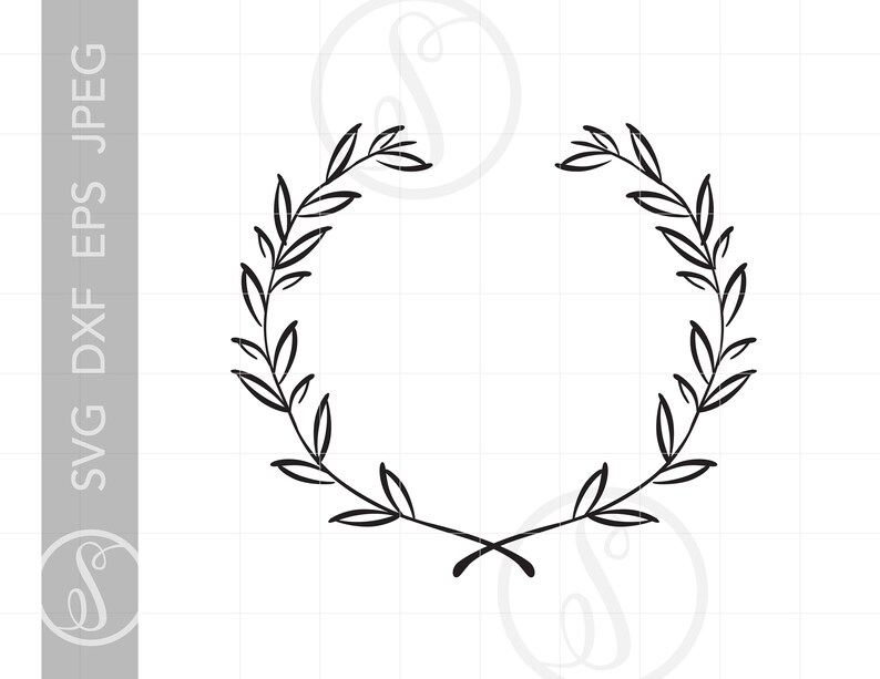 Download Laurel Wreath Art SVG Filigree Wreath Clipart Laurel | Etsy