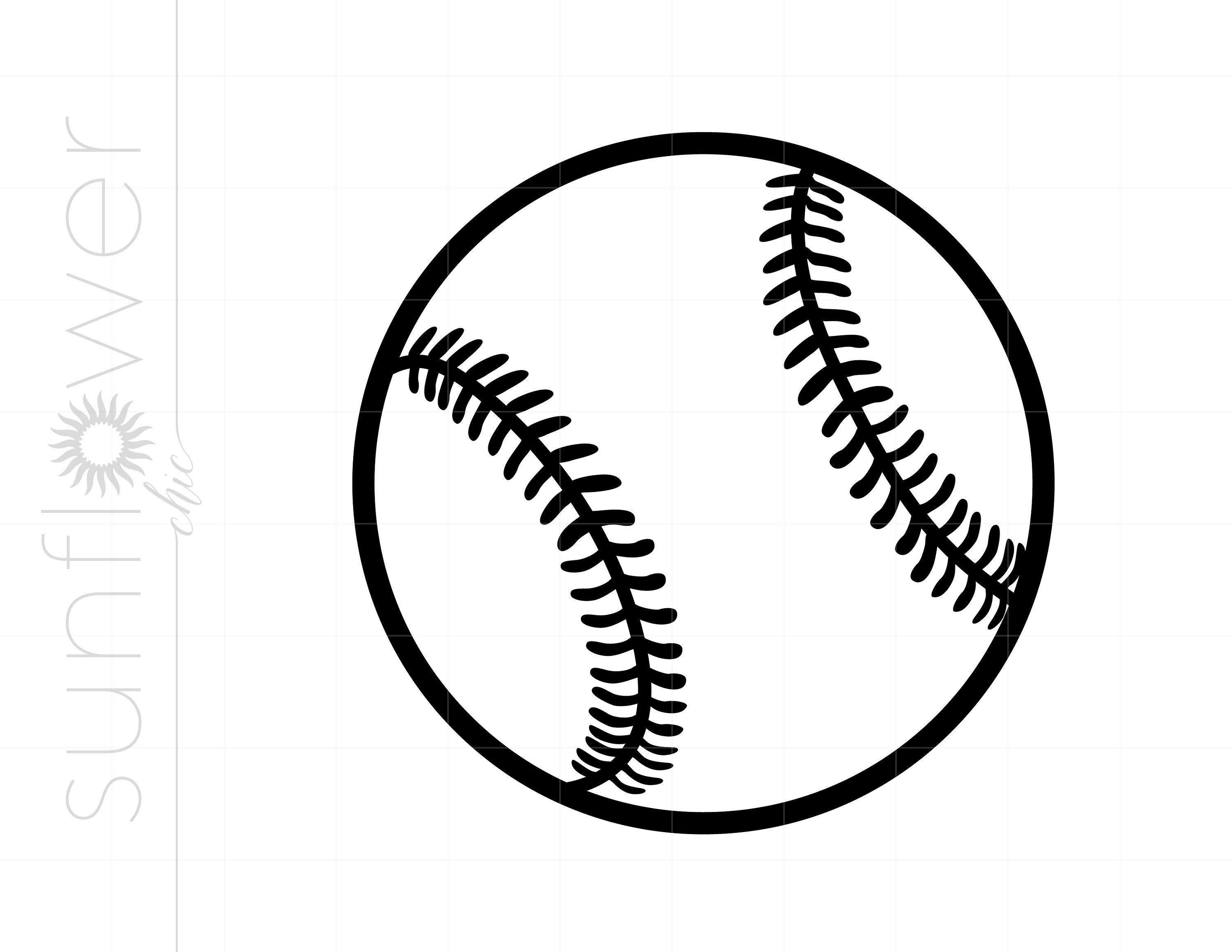 Baseball SVG | Baseball Clipart | Baseball Silhouette Cut