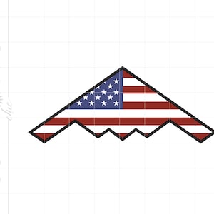 Amerikaanse vlag B2 Stealth Svg | Amerikaanse vlag stealth bommenwerper gesneden Svg-bestanden | T-shirt Amerikaanse vlag bommenwerper Cricut Silhouette SC2342