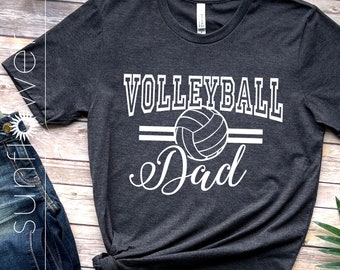 Pai de voleibol SVG | Silhueta de Cricut do pai de voleibol | Voleibol Dad Svg para impressão Cricut SIlhouette | Camisa do pai de vôlei Art SC2610