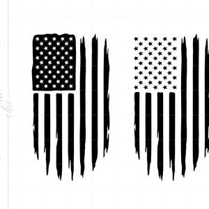 American Flag Svg, US Flag Svg Cut Files, Distressed American Flag ...