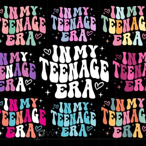 En mi adolescencia Svg, arte de sublimación de camisetas para adolescentes con letras geniales, silueta de Cricut Svg Png, descarga instantánea SC3825